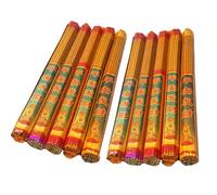 WXMYOZR Varillas de Incienso Chino/Varillas de Musgo (37 Varillas), 33CM Incienso Ping An Incienso Tradicional de Hierbas Amarillas para la Adoración de Buda Adoración de los Antepasados,10 Pack