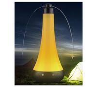 WXNZJ Ventilador Repelente de Moscas para Mesa y Al Aire Libre, con Luz Antiinsectos, Cuchillas Suaves y Paradas de Contacto, Silencioso y Portátil, Amarillo, Pequeño