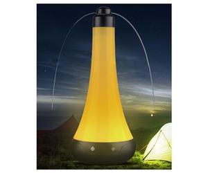 WXNZJ Ventilador Repelente de Moscas para Mesa y Al Aire Libre, con Luz Antiinsectos, Cuchillas Suaves y Paradas de Contacto, Silencioso y Portátil, Amarillo, Pequeño
