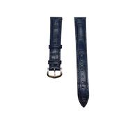 WXOSET Compatible con la correa de reloj Santos Tank Solo, pulsera de 12 a 20 mm for hombres y mujeres(Blue rose buckle,19mm)