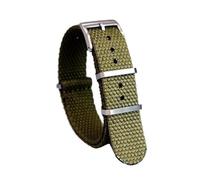 WXOSET Correa de nailon y algodón de 20 mm y 22 mm, correa suave, adecuada for pulseras tejidas militares de precisión, compatible con la pulsera deportiva Haima 007(Green,22mm)