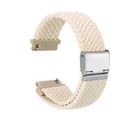 WXOSET Correa de reloj de nailon tejido, 18mm, 19mm, 20mm, 21mm, 22mm, correa de reloj de liberación rápida, pulsera lavable for hombres y mujeres(Beige,20mm)