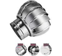 WXPGFEQ Attrezzo rotante per Cappuccio del Camino in Acciaio inossidabile 304, Anti-tiraggio discendente, adatto Alla maggior Parte dei comignoli Standard (dimensioni: 110 mm)
