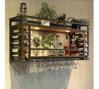 WXPGFEQ Barra de Cortina de Ducha telescópica Ajustable para baño, Resistente y de fácil instalación. Botellero Moderno de Pared con Colgador para Copas, Marco de Metal, Soporte para exhib