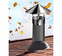 WXPGFEQ Cappello da Camino Rotondo, protezione per tetto esterno per stufe in mattoni e legna, sfiato fumi, ideale per cucinare in famiglia, Resistente Alle Intemperie e al calore.