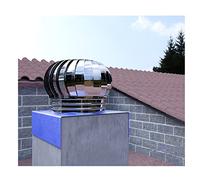 WXPGFEQ Cappello del Camino girevole da 200 mm, sfiato sul tetto per una Migliore circolazione dell'aria e protezione Dalle Intemperie, Design per una Maggiore efficienza e prestazioni di