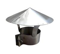 WXPGFEQ Cappello del Camino in Acciaio inossidabile con protezione per uccelli, protezione da pioggia e Neve, Design del flusso d'aria compatibile con Tutti i Tipi di carburante (90 mm) -