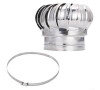 WXPGFEQ Cappello del Camino in Acciaio inossidabile per Tubo di scarico da 110 mm Design regolabile 1 Pezzo Resistente Alle Intemperie Ideale per la ventilazione e il controllo del Fumo