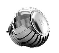 WXPGFEQ Cappello del Camino in Acciaio inossidabile Resistente Alle Intemperie da 160 mm Il Design Della turbina girevole impedisce l'ingresso di pioggia e detriti Ideale per una ventilazi