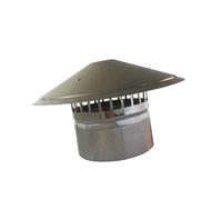 WXPGFEQ Cappello del Camino per la ventilazione del tetto, diametro 160 mm, protezione da pioggia e Intemperie, Schornsteinabdeckung per una Migliore ventilazione del tetto