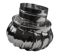 WXPGFEQ Cappello girevole per Camino in Acciaio INOX, copertura per Canna fumaria da 150 mm, Cappa per Camino regolabile, ventilazione esterna, accessorio per Camino Resistente Alle intemp