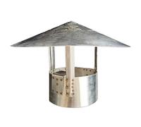 WXPGFEQ Cappello per Camino in Acciaio inossidabile, 120 mm, Rotondo, protezione contro gli uccelli, sfiato sul tetto, protezione antipioggia, Scudo per Camino, puntale Resistente Alle INT