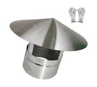 WXPGFEQ Cappello per Camino in Acciaio INOX 10-32,5 cm Cappello antipioggia 201 Copertura di ventilazione per Tubo Della Stufa Copertura per Camino con protezione Dalle Intemperie Topper p