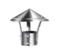 WXPGFEQ Cappucci per camini e Prese d'aria per tetti in Acciaio inossidabile da 80 mm a 300 mm rotondi - Accessori per tubi di scarico fumi con rete e Kit di montaggio per una ventilazione