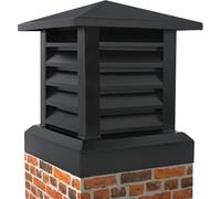 WXPGFEQ Cappucci per camini in lega di alluminio a Cono Quadrato per Ville - Coperture per Prese d'aria del tetto resistenti al Vento e Alla pioggia per Uso esterno - e soluzioni eleganti