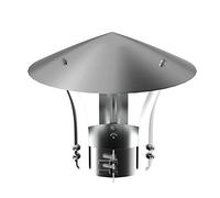 WXPGFEQ Cappuccio di ventilazione universale per Camino, dimensioni regolabili, D20 cm/7,87 pollici e D29 cm/11,41 pollici, copertura protettiva antipioggia per tubi Della Stufa e soluzion