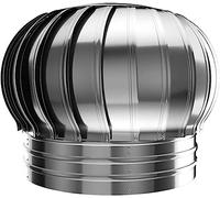 WXPGFEQ Cappuccio girevole per Camino, Cappa di ventilazione in Acciaio INOX, per camini e Prese d'aria, 110 mm (4,3 pollici), soluzione efficiente per il flusso d'aria e Resistente Alle i