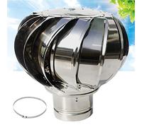 WXPGFEQ Cappuccio per Camino girevole in Acciaio INOX, Prese d'aria per Turbine eoliche, 16 cm, 25 cm, 30 cm, rotazione flessibile, nessun rumore, per Prese d'aria di cucina e bagno, scari