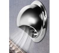 WXPGFEQ Cappuccio per Camino in Acciaio inossidabile 304 - Copertura rotonda per sfiato a parete per ventilazione e scarico del riscaldatore del bagno, uscita dell'aria esterna da 6,24 Pol