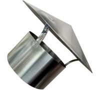 WXPGFEQ Cappuccio per Camino in Acciaio inossidabile, Cappuccio protettivo per Tubo di scarico fumi del tetto, Cappuccio antipioggia per Camino, Tubo di protezione Anti-volatili, protezion