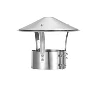 WXPGFEQ Cappuccio per Camino in Acciaio INOX 304 antitempesta - Design antiriflusso e antiscintilla con Chiusura automatica, Cappa di ventilazione a Prova di uccelli e pioggia (30x24x14 cm