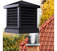 WXPGFEQ Cappuccio per Camino in alluminio, protezione antipioggia con feritoia, Design conico per tegole di scarico esistenti, copertura di scarico ideale per camini e tetti domestici