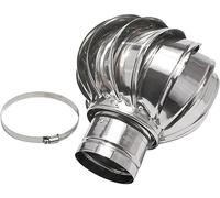 WXPGFEQ Cappuccio per Camino rotante impermeabile - Ventilatore a turbina zincato per una Migliore efficienza di scarico dei fumi. Soluzione di ventilazione ideale per Case e tetti.