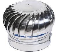 WXPGFEQ Cappuccio per Camino rotante in Acciaio inossidabile, Anti-tiraggio discendente, semplice da montare, Prese d'aria rotanti, Tipo Rotondo, uscita di sfiato esterna (200 mm/7,9 polli