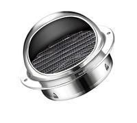 WXPGFEQ Coperchio per Camino in Acciaio inossidabile, copertura rotonda per sfiato a parete per Camino esterno, Cappa aspirante, Tubo di scarico, protezione Dalla pioggia, Design Resistent