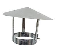 WXPGFEQ Copertura del Camino, Cappuccio del Camino, Cappuccio di protezione antipioggia per tubi, Cappuccio terminale in lamiera zincata, Cappuccio per ventilazione dei condotti, Cappello