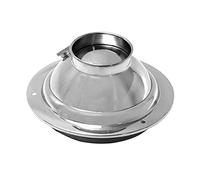 WXPGFEQ Copertura del Camino, tappo di uscita di ventilazione in Acciaio inossidabile, Presa d'aria regolabile per cucina, ugello sferico, griglia di ventilazione rotonda, Cappa da 160 mm.