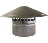 WXPGFEQ Copertura del Cappuccio del Camino con protezione per uccelli, Cappuccio del Camino in Acciaio inossidabile, Tubo di scarico del tetto, Tubo di scarico per parete esterna (dimensio