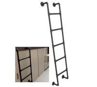 WXPGFEQ Escalera de Metal Resistente para Montaje en Pared, 8 pies, Escalera de Incendios para sótano, Pozo de Ventana, Salida, litera, altillo, Ahorro de Espacio, Universal (185 cm/73 pul