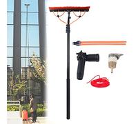 WXPGFEQ Kit de Limpieza de Ventanas telescópico. Cepillo y pértiga Extensibles para la Limpieza de Paneles solares y Sistemas fotovoltaicos. Alcance sin Esfuerzo. Uso en Exteriores. Brillo sin Marca