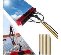 WXPGFEQ Pértiga telescópica para Limpiar Ventanas con Cepillo de Agua. Ideal para la Limpieza Profesional de techos e invernaderos. Diseño Extensible para alcanzar Grandes Alturas y facilitar su Uso