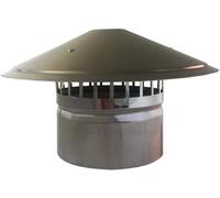 WXPGFEQ Protezione Anti-uccelli per Camino, Acciaio inossidabile, tappo di copertura per Tubo di scarico, Parte Superiore di sfiato, estremità del Tubo di scarico, Cappello antipioggia e n