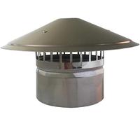 WXPGFEQ Protezione Anti-uccelli per Camino, Cappello per Camino in Acciaio INOX, tappo di copertura per Tubo di scarico fumi, tappo di sfiato, Cappello antipioggia e Neve (dimensioni: 150