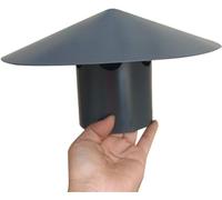 WXPGFEQ Strumento per Cappuccio del Camino, Cappuccio in lega di alluminio, protezione per uccelli, Cappuccio del Camino, Cappuccio Alto, Cappuccio Multiuso per Camino (Colore: Grigio, Dim