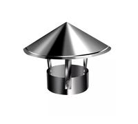 WXPGFEQ Tappo antipioggia in Acciaio inossidabile per Canna fumaria esterna - Copertura imbullonata per Stufa e ventilazione, Resistente Alle Intemperie, 8,2 pollici (21 cm) - Protegge da