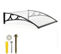 WXPGFEQ Toldo Modular de Aluminio para Puertas comerciales, Resistente a la Lluvia, con Cubierta de policarbonato. Modernización Elegante de la fachada de su Negocio. Sistema de Drenaje Incluido.