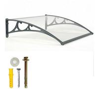 WXPGFEQ Toldo Modular de Aluminio Resistente para escaparates comerciales, con Cubierta de policarbonato sólido y Sistema de Drenaje. Mejora Duradera de la fachada para la protección de su Negocio.
