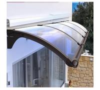 WXPGFEQ Toldo para Puerta de Aluminio y policarbonato, Resistente a la Intemperie, para Entrada (57 x 80 cm / 22,4 x 32 Pulgadas). Elegante Cubierta Exterior, fácil instalación, solución Moderna par