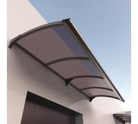 WXPGFEQ Toldo Resistente de policarbonato de 2,5 mm para Puerta de Entrada, 99 x 109 cm, protección Exterior contra el Sol y la Lluvia, Cubierta antinieve para Puerta Principal, Elegante Refugio par