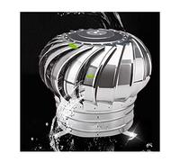 WXPGFEQ Ventilatore a turbina da tetto in Acciaio inossidabile, Cappello del Camino girevole da 300 mm, soluzione di ventilazione Anti-corrente discendente per una Migliore circolazione de