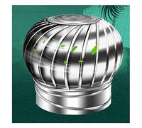 WXPGFEQ Ventilatore a turbina girevole in Acciaio inossidabile da 160 mm, Cappuccio Anti-tiraggio discendente per una Migliore ventilazione e un Migliore flusso d'aria sul tetto, soluzione