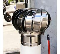 WXPGFEQ Ventilatore Turbo impermeabile per Camino in Acciaio inossidabile per copertura di sfiato esterna del tetto per un flusso d'aria migliorato e un'efficienza di ventilazione