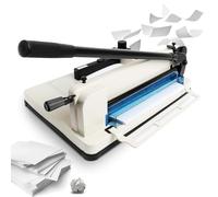 WXPXYBF Cortadora de Papel Tipo Guillotina de Alta Resistencia con Capacidad para 400 Hojas, Base metálica para Cuero y Tela, tamaño A4-12 Pulgadas, construcción de Acero Macizo.
