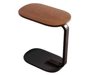 WXPXYBF Mesa Auxiliar, Mesa de sofá en Forma de C, Estructura Resistente, Altura de 60 cm, para Sala de Estar, Dormitorio, Espacios pequeños