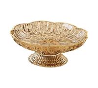 Wxqbjtam Frutero con Base Y Bandeja de Almacenamiento, Verduras, Frutas Y Secos. Elegante Recipiente de PP con Drenaje, Ideal para Casas de Cam, Oro, Individual