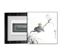 WXQTM Caja de Contador Eléctrico Pintura Decorativa Modelo Cuadrado Push Pull Tapa de Contador de Pared Desmontable Adecuado para Sala (D,40x40cm)